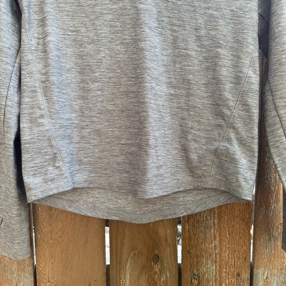 OLD NAVY Girls Gray Pullover 1/4 Zip Long Sleeve Sweatshirt Size 14